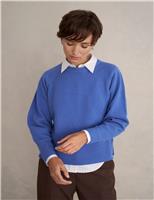 Merino Wool Rich Crew Neck Jumper