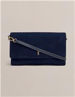 Suede Clutch Bag