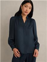 Pure Lyocell V-Neck Blouse