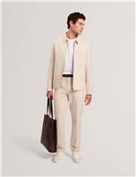 Regular Fit Cotton Linen Blend Trousers