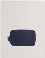 Pure Cotton Canvas Stud Detail Washbag