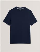 Ted Baker Textured T-Shirt Navy