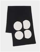 Woven Logo Scarf with Wool