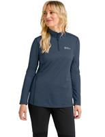 Jack Wolfskin Sky Thermal Half Zip Base Layer Top Dark Navy