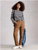 Pure Linen Tapered Ankle Grazer Trousers