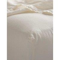 Bedfolk Pure Linen Washed Fitted Sheet Soft White