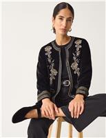 Velvet Embellished Jacket
