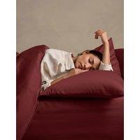 Bedfolk Pure Cotton Sateen Duvet Cover Burgundy