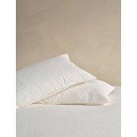 Bedfolk Pure Linen Washed Flat Sheet Soft White