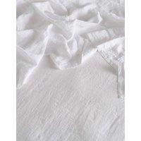 Bedfolk Pure Linen Washed Flat Sheet White
