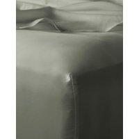 Bedfolk Pure Cotton Sateen Deep Fitted Sheet Khaki