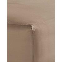 Bedfolk Cotton Sateen Deep Fitted Sheet Light Brown