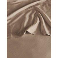 Bedfolk Pure Cotton 300 Thread Count Flat Sheet Light Brown