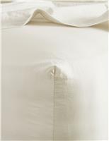 Bedfolk Pure Cotton Washed Fitted Sheet Beige