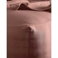 Bedfolk Washed Cotton Deep Fitted Sheet Medium Red