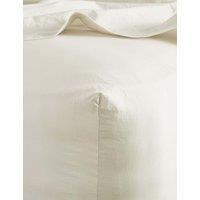 Bedfolk Pure Cotton Washed Fitted Sheet Soft White