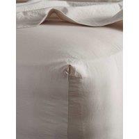 Bedfolk Pure Cotton 300 Thread Count Washed Deep Fitted Sheet Beige