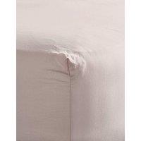 Bedfolk Pure Cotton Relaxed Fitted Sheet Soft Pink