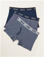 3 Pack Cotton Rich Striped Boxers