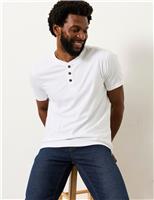 2 Pack Pure Cotton Henley T-Shirts