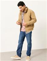 FatFace Canvas Padded Harrington Jacket Stone