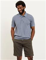 FatFace Pure Cotton Pique Polo Shirt Green