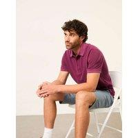 FatFace Pure Cotton Pique Polo Shirt Plum