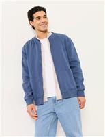 Pure Cotton Sweatshirt Bomber Jacket