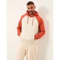 FatFace Colour Block Raglan Hoodie Oatmeal Mix