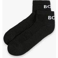 Boss 2 Pack Cotton Rich Cushioned Trainer Socks Black
