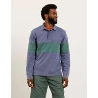 FatFace Pure Cotton Striped Rugby Shirt Denim Mix
