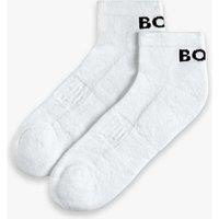 Boss 2 Pack Cotton Rich Cushioned Trainer Socks White