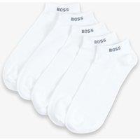Boss 5 Pack Cotton Rich Trainer Socks White