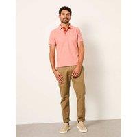 FatFace Pure Cotton Striped Polo Shirt Red Mix