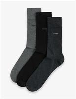 3 Pack Logo Cotton Rich Socks