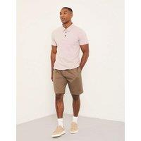 FatFace Pure Cotton Striped Polo Shirt Purple Mix