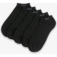 Boss 5 Pack Cotton Rich Trainer Socks Black