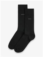 2 Pack Logo Cotton Rich Socks
