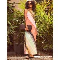 RO&ZO Striped Ombre Maxi Slip Dress Multi