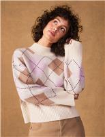Pure Wool Argyle Jumper