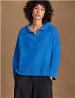 Wool Blend Collared Jumper with Cashmere