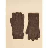 Joules Pure Wool Gloves Brown