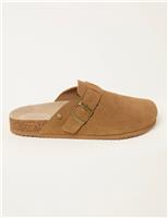 FatFace Suede Mule Slippers Tan