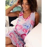 Cyberjammies Valentines Jersey Heart Print Nightdress Pink Mix