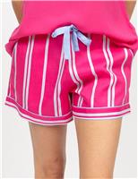 Cotton Modal Striped Pyjama Shorts