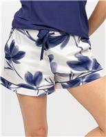Cotton Modal Floral Pyjama Shorts