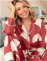 Cotton Modal Leaf Print Pyjama Top