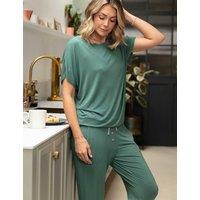 Cyberjammies Modal Rich Drawstring Pyjama Bottoms Green