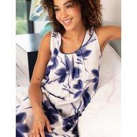 Cyberjammies Cotton Modal Floral Print Nightdress Navy Mix