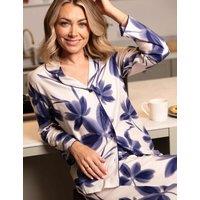 Cyberjammies Cotton Modal Floral Pyjama Bottoms Navy Mix